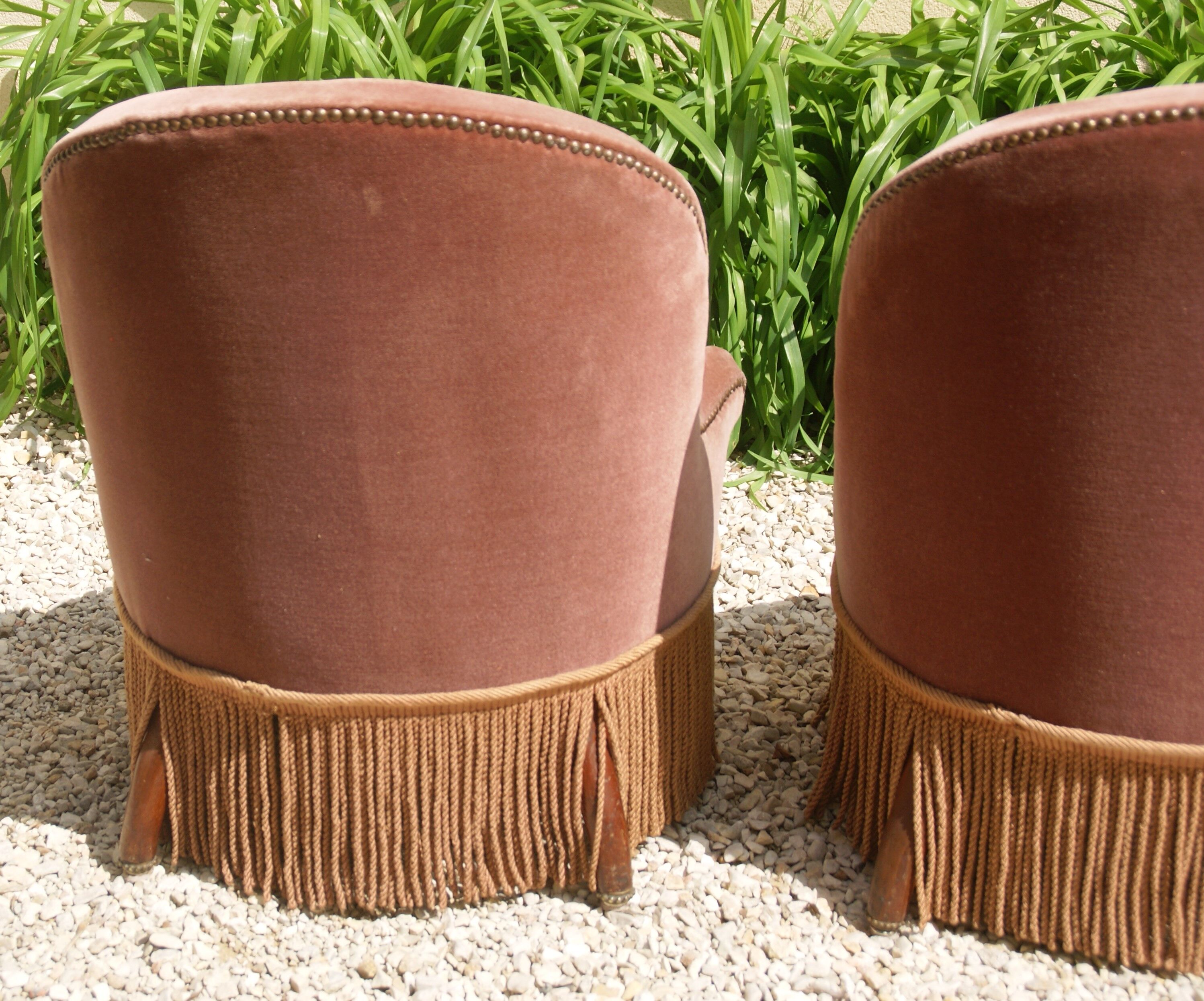 Pair of toad armchairs Napoleon III