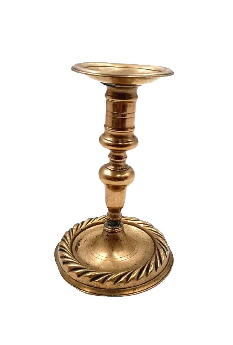 Antique Bronze Candle Holder from the 17th Century