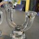 Paire de chandeliers Cristal de Vannes, collection « Le Chatel »