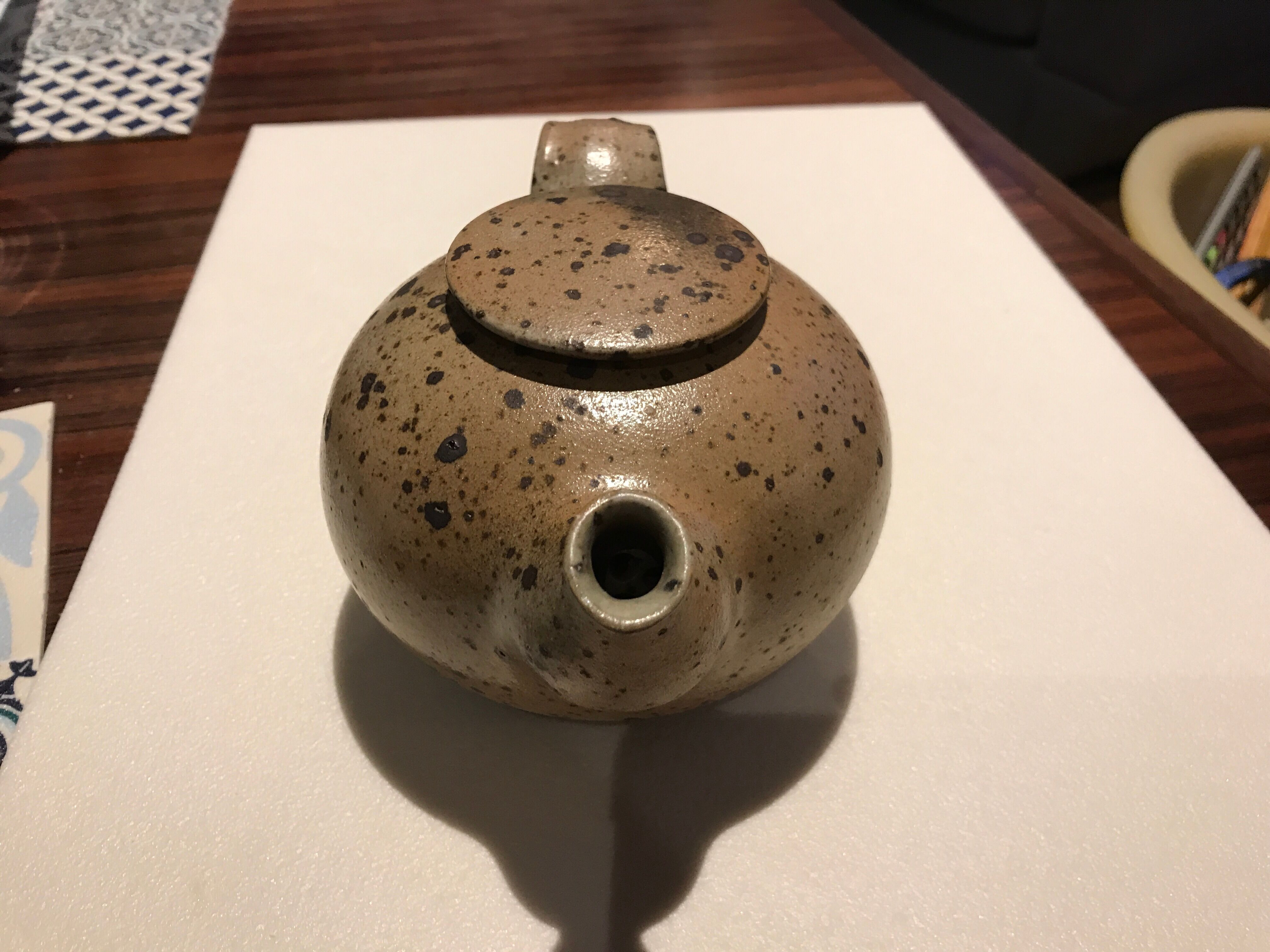 Robert Deblander stoneware teapot, cooking with wood
