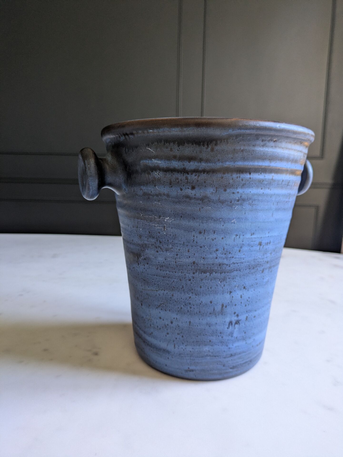 Champagne bucket/vintage cooler signed Ludovic Salins.