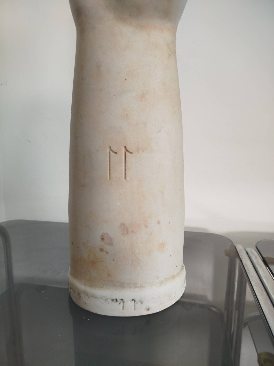 Vintage ceramic hand – industrial mold (dated 1967)