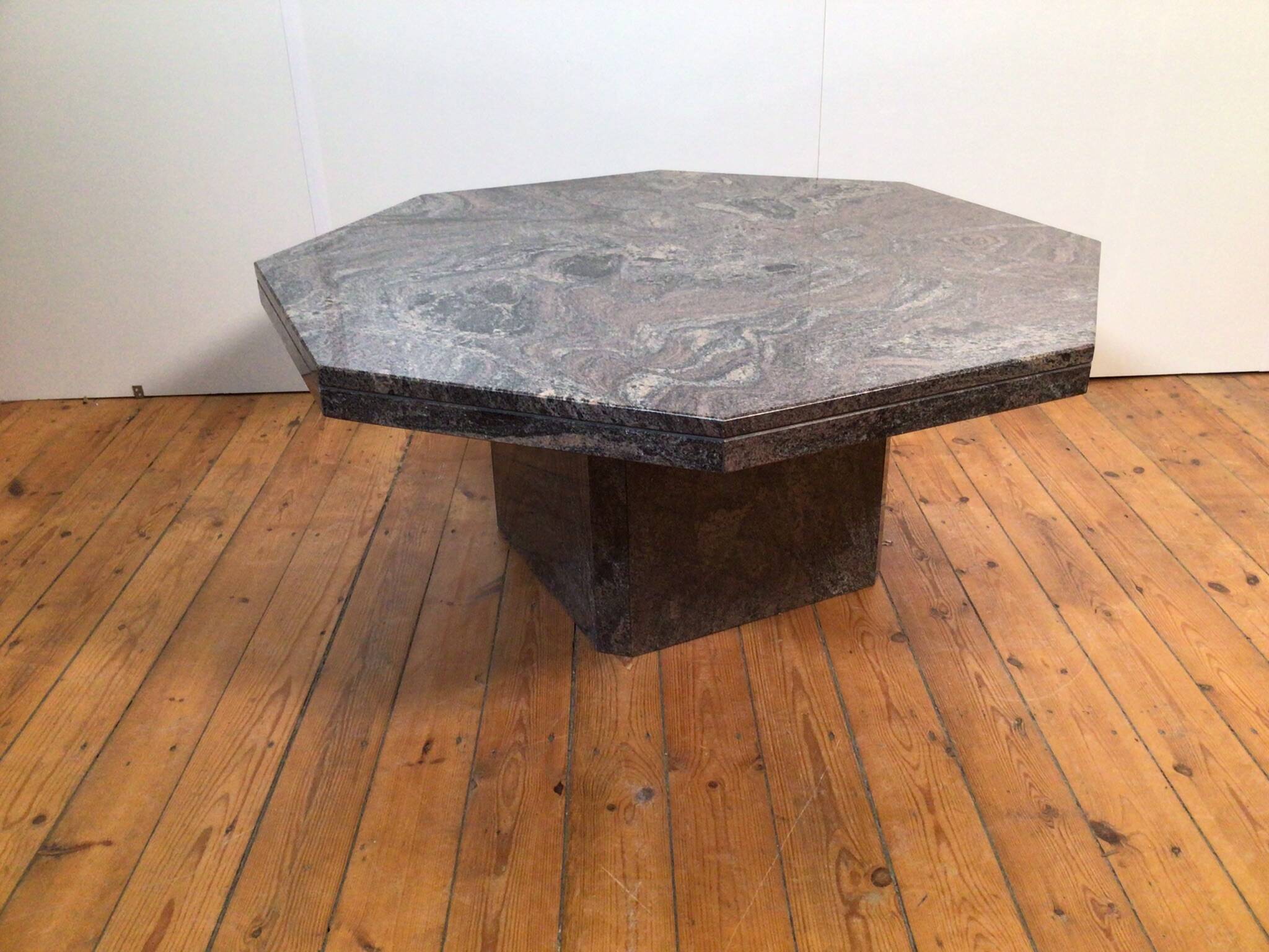 marble octagonal coffee table