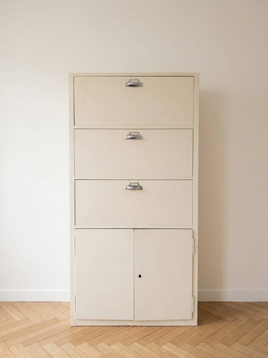 Vintage industrial metal storage furniture