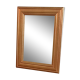 Mirror solid wood frame gilded copper reflection