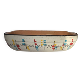 Grand plat vintage en céramique
