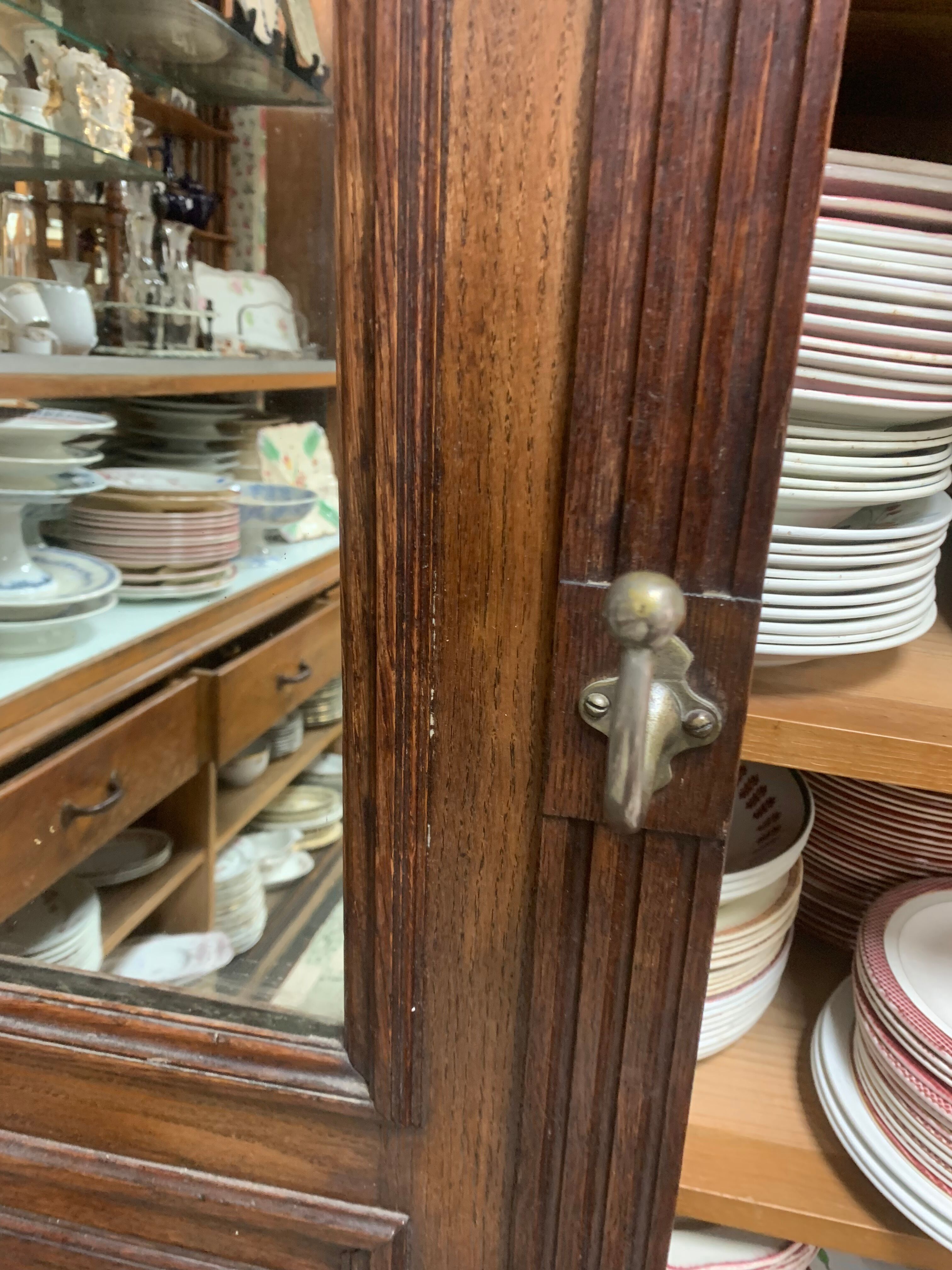 Old wall-mounted mantle-holder cloakroom in see