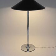 Ateljé Lyktan floor lamp with rare oversized custom shade – Sweden, 1970s