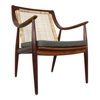 Peter Hvidt& Orla Mølgaard-Nielsen FD146 Cane Back Easy Chair, Denmark