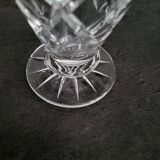 Vintage Bohemian crystal vase in excellent condition.