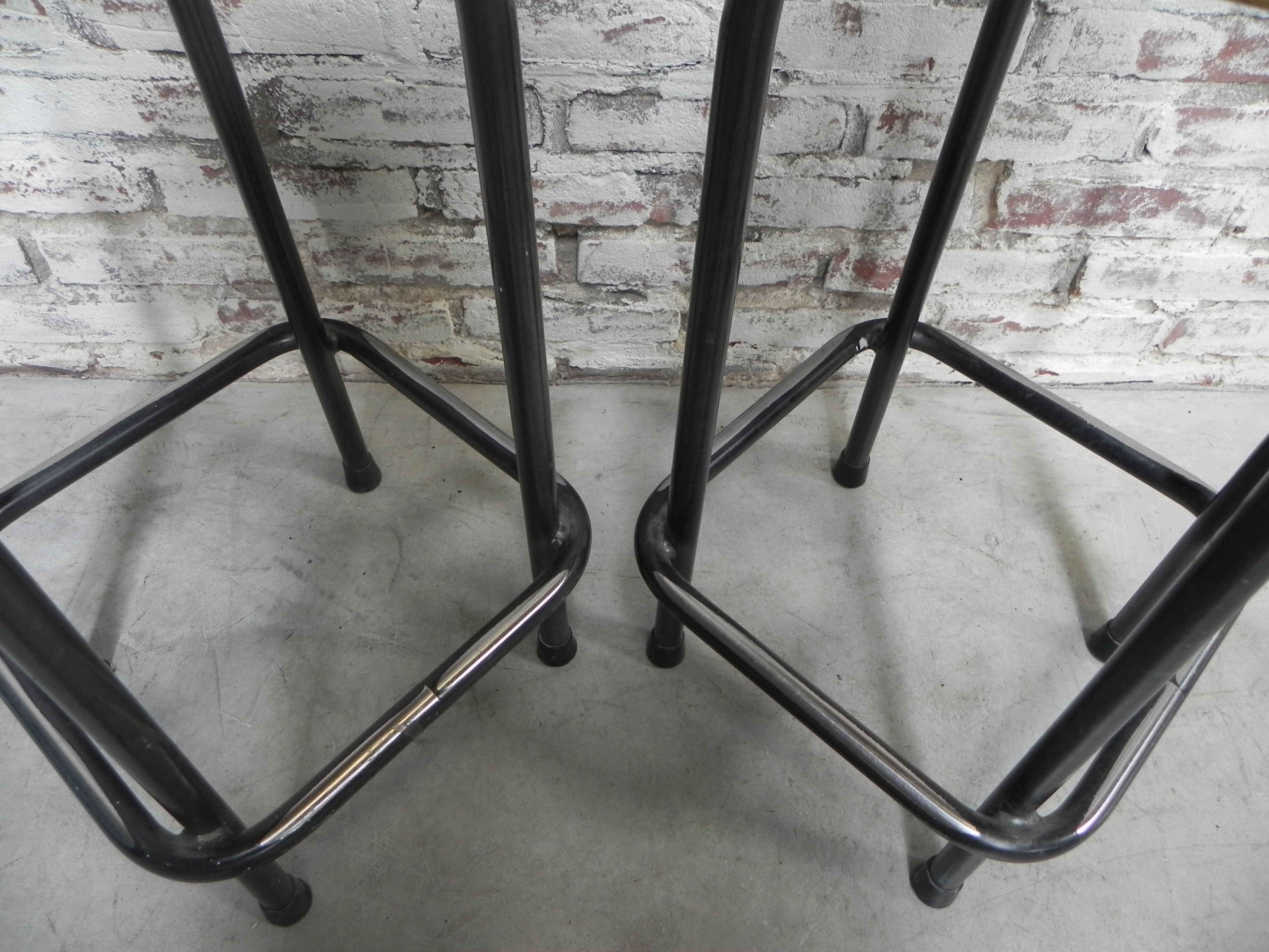 Industrial steel stool, 60 cm high