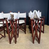 Lot de 12 fauteuils de réalisateur terrasse pliants Deauville Vlaemynck France