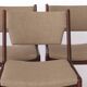 Set of 4 Vintage Teak Chairs | 1960s-70s Mid-Century Modern Seating | Wide