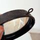 Brutalist antique mirror in wrought iron DLG Jean Touret