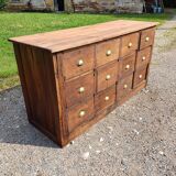 Wooden trade furniture 12 drawers hardware