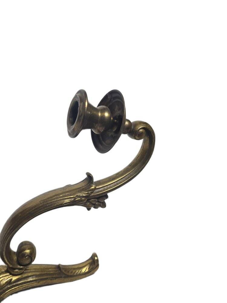 Classicist bronze wall lamp, Germany, 1900s