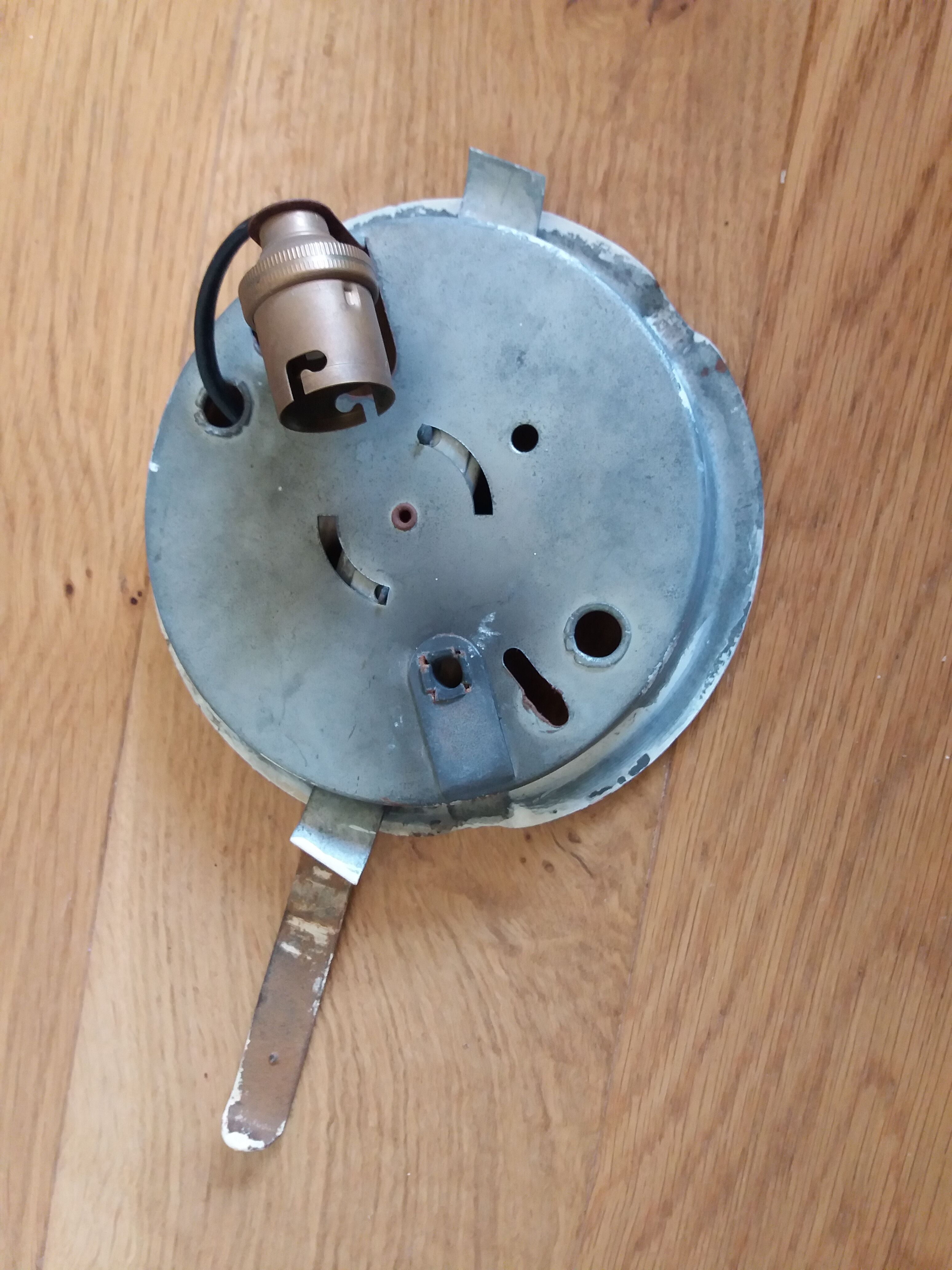 Wall lamp opaline globe diameter 25 cm