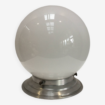 Opaline ball wall light