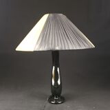 Bedside lamp vintage ceramic black and yellow