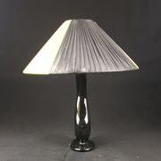 Bedside lamp vintage ceramic black and yellow