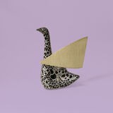 Zoomorphic lamp by dominique marino for le vaucour vallauris, free form of the 50s.