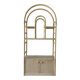 Vintage large Bamboo and Rattan display cabinet, 1980’s