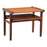 Table basse en teck à double plateau, Italie, années 1960