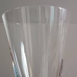 Set of 9 crystal flutes with Venus and Bacchus foot, Vannes and Bayel