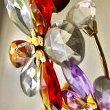Large wall lamp flowers glass Murano 1970