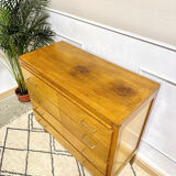 Commode vintage pieds compas