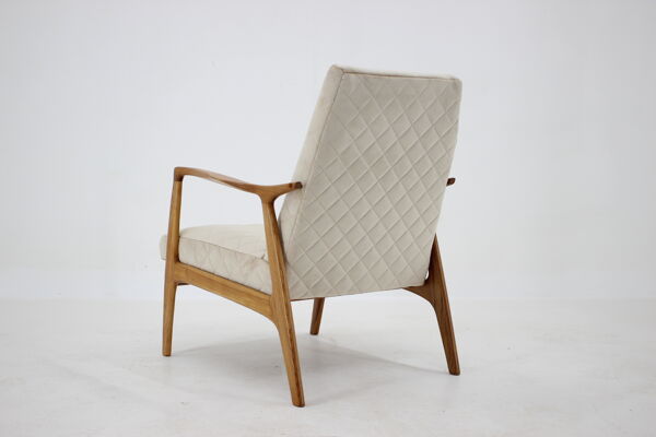 fauteuil en chêne des années 1970, Tchécoslovaquie