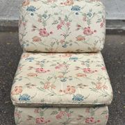 2 modular vintage bench armchairs with floral pattern – Cottage Style