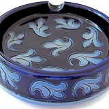 Alsace salt-salt circular ashtray with stylized vegetal decoration