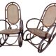 Set of 2 Thonet 19's Style Rocking Chairs