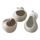 Trio of cache pot vintage apple glazed ceramic