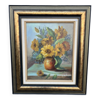 Painting Bouquets of Flowers on Entablature