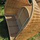 Wicker and rattan rocking chair