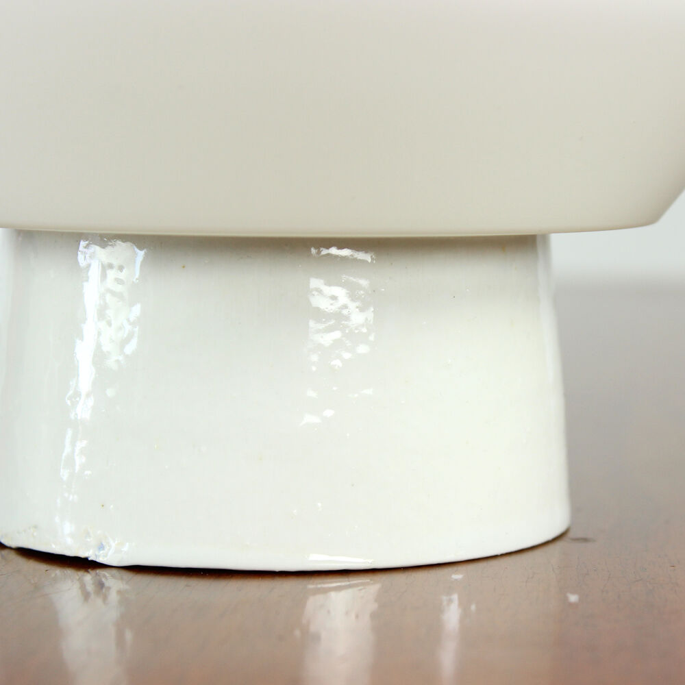 White opaline glass and porcelain light, Czechoslovakia 1960s