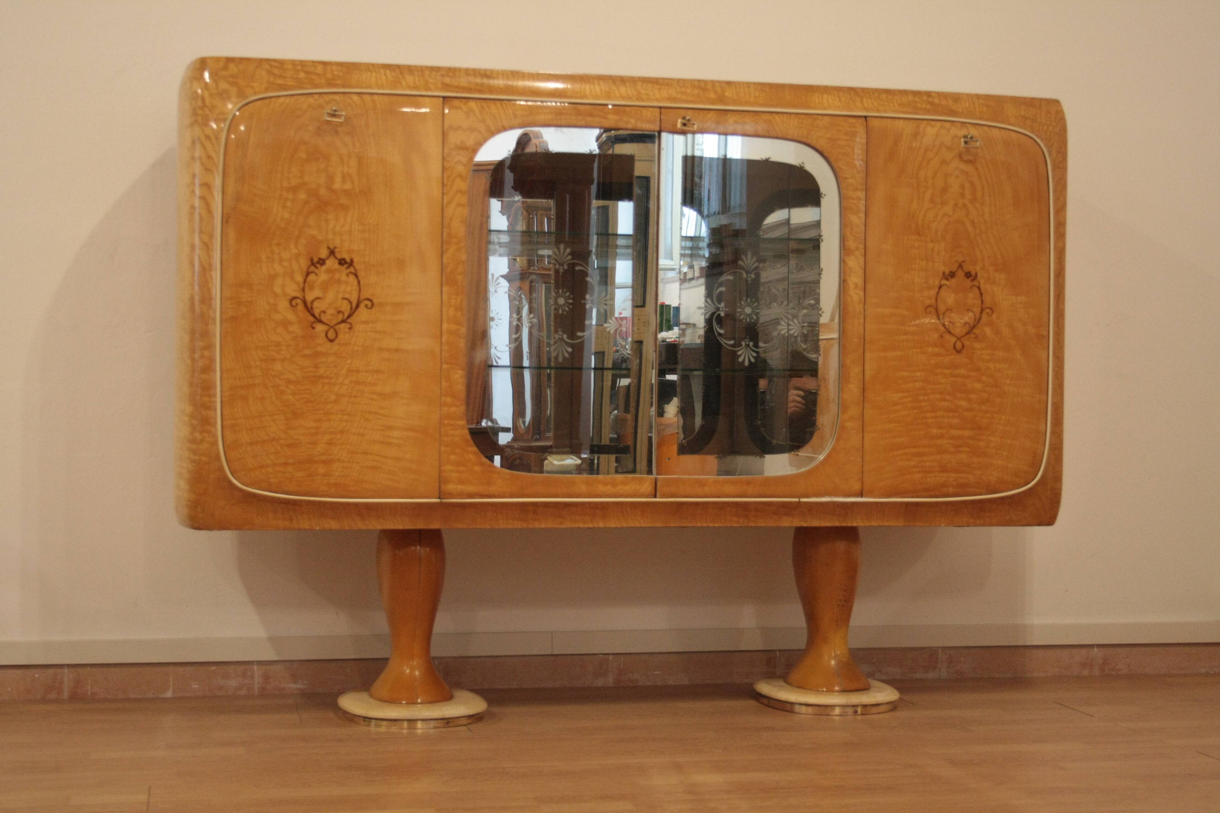 Meuble bar Buffet Mid-Century Modern, années 1950