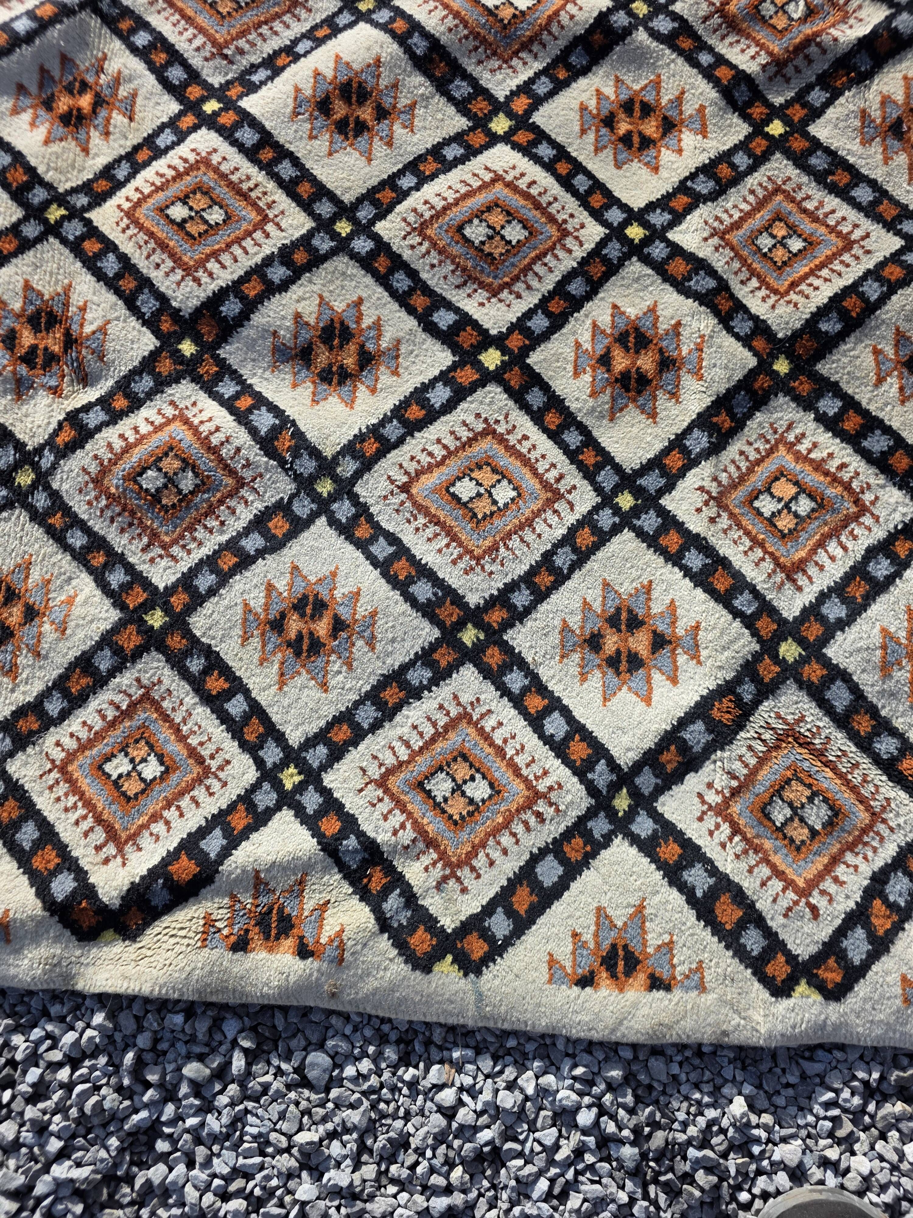 Tapis scandinave en laine des années 60/70