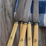 Set of 6 knives with monograms