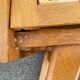 Commode bois et rotin
