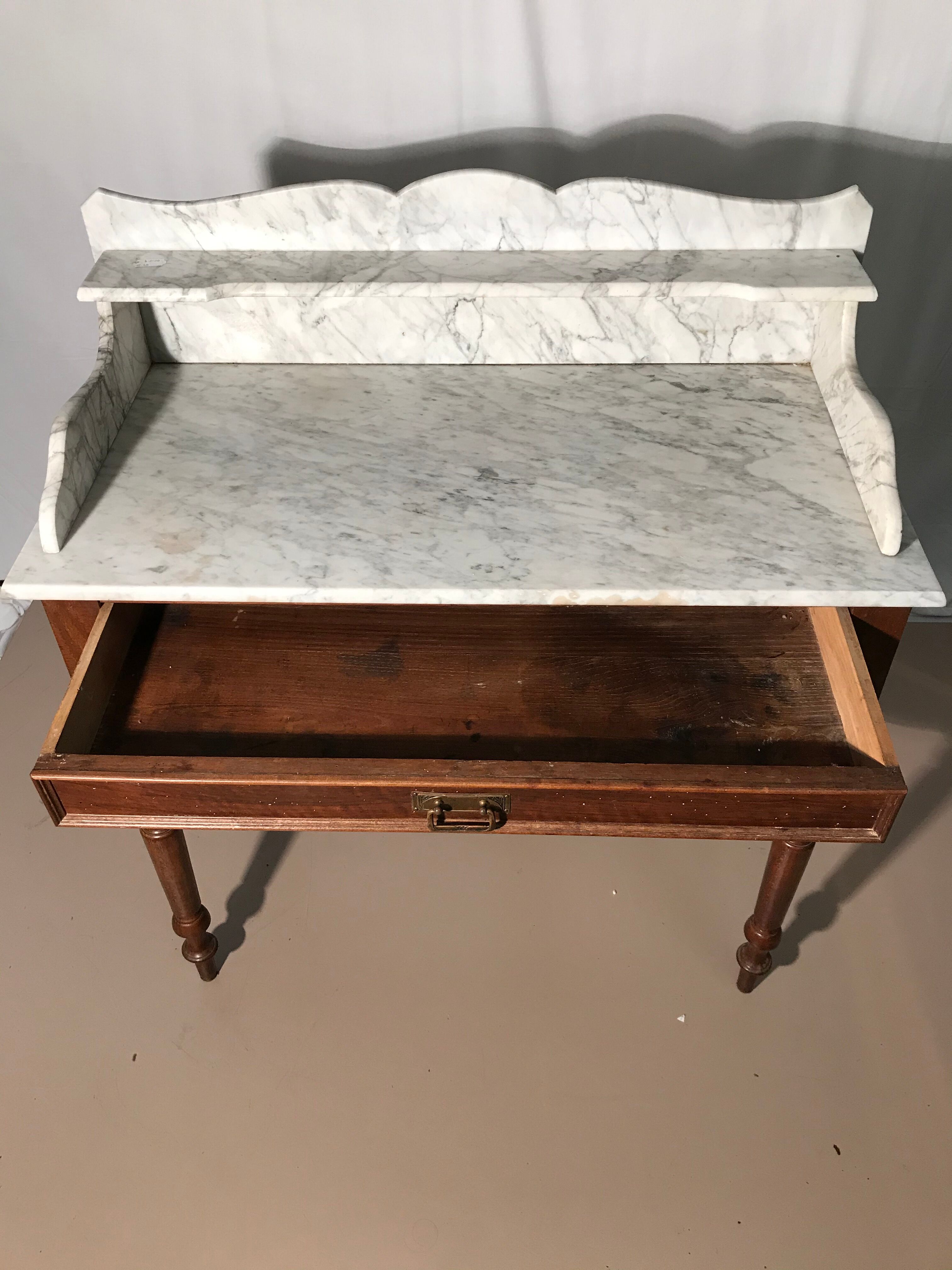 Vintage marble hairdresser