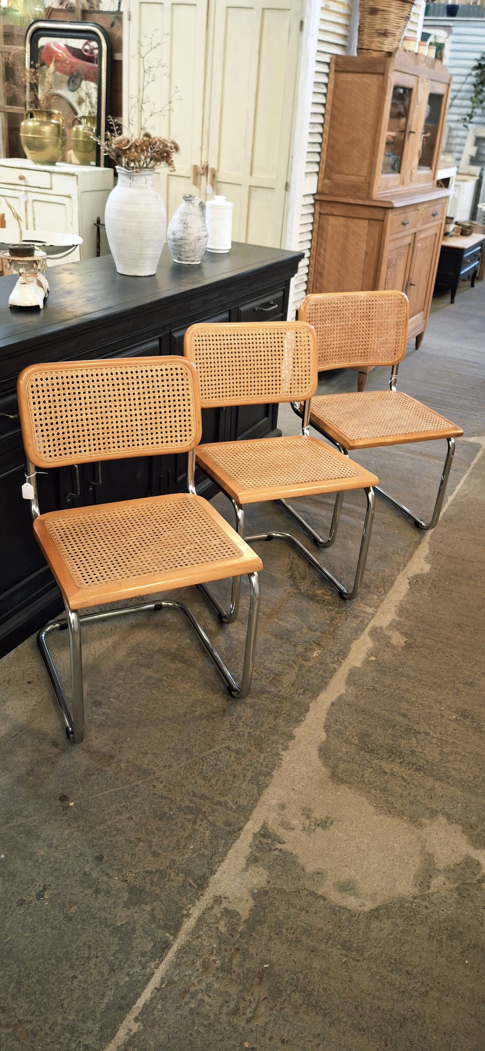 Chaises Marcel Breuer Cesca B 32