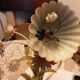 Lustre fantaisie métal décor fleurs 1990 - 2000