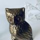 Brass owl family