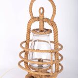 Rope lantern lamp, 50s/60s