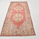 4x8 Vintage Soft Red & Samon Beige Turkish Handwoven Vintage Rug,177x230 Cm