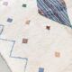 Azilal Berber rug in ecru with colorful patterns 3x2.16m
