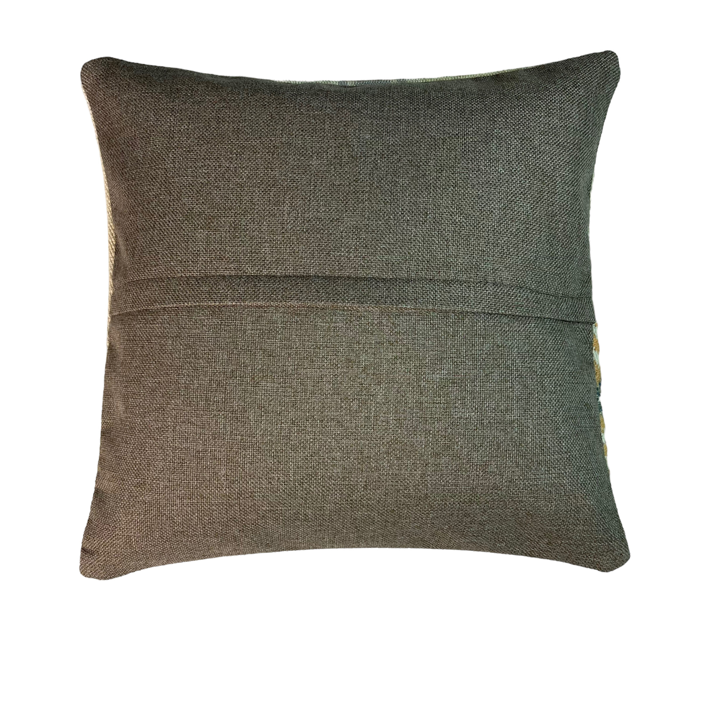 Vintage turkish kilim cushion cover, 40 x 40 cm